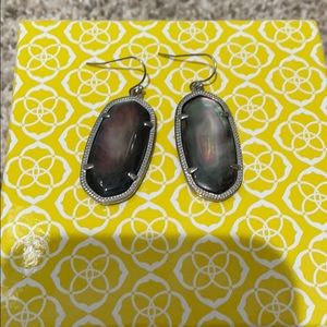 Kendra Scott Elle earring black/gray/silver